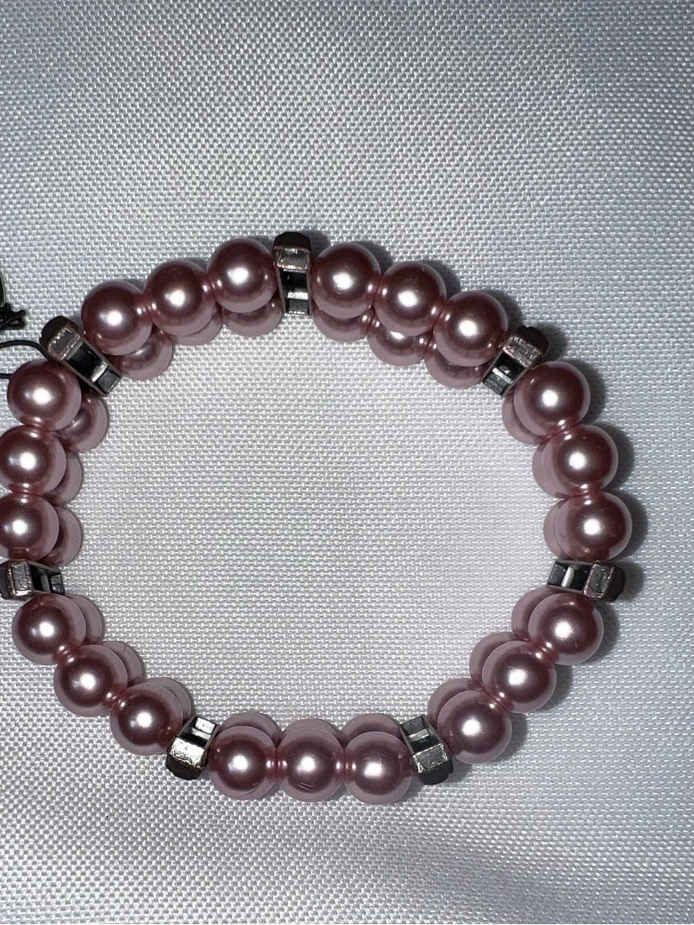 paparazzi Pink Pearl Triple-Row Bracelet with Copper Accents